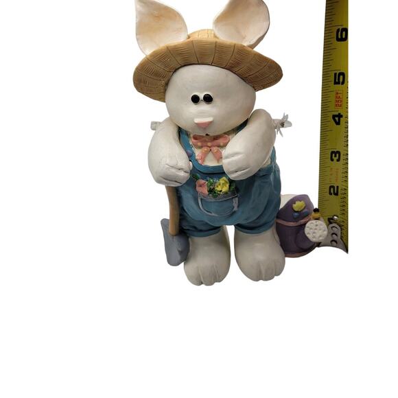 Vintage Easter Bunnies Mr & Mrs. Rabbits & Decorative Easter Eggs - Picture 9 of 12